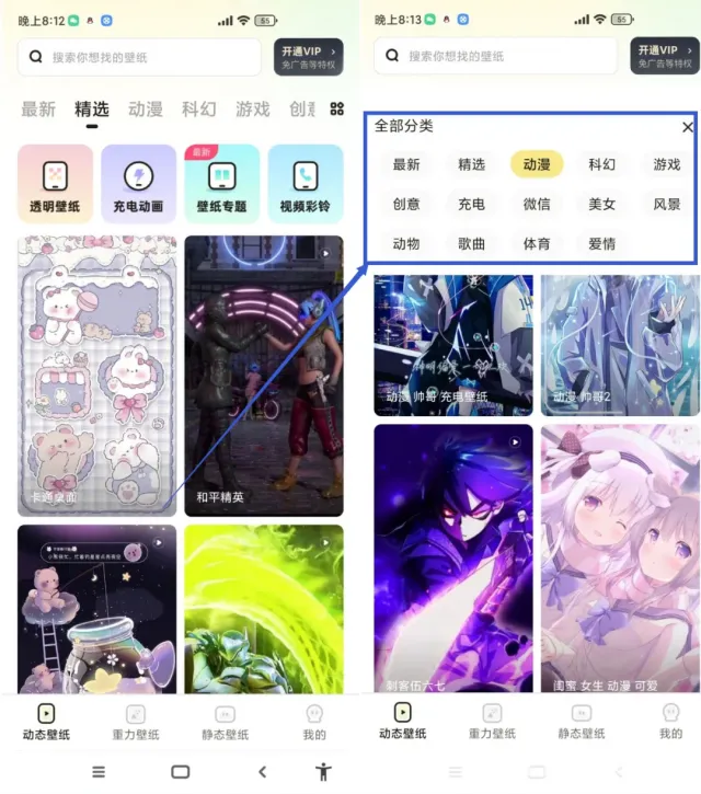 安卓会员解锁版皮皮动态壁纸app